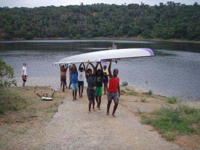 rowing at Settlers Dam